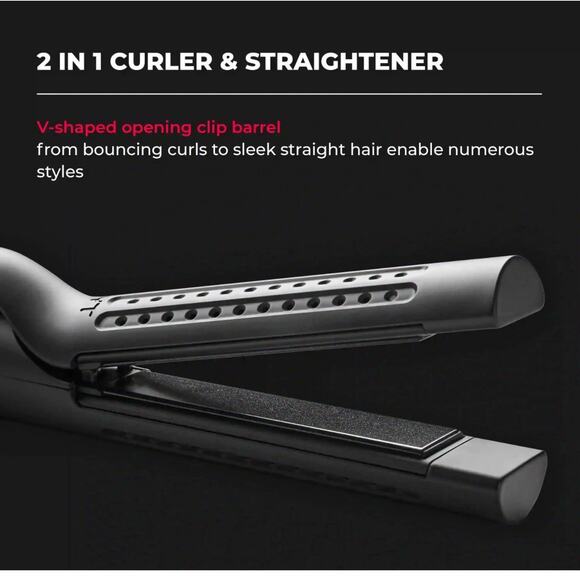 Tymo Airflow 2-in-1 Hair Curler & Straightener Black Tested - Picture 7 of 10